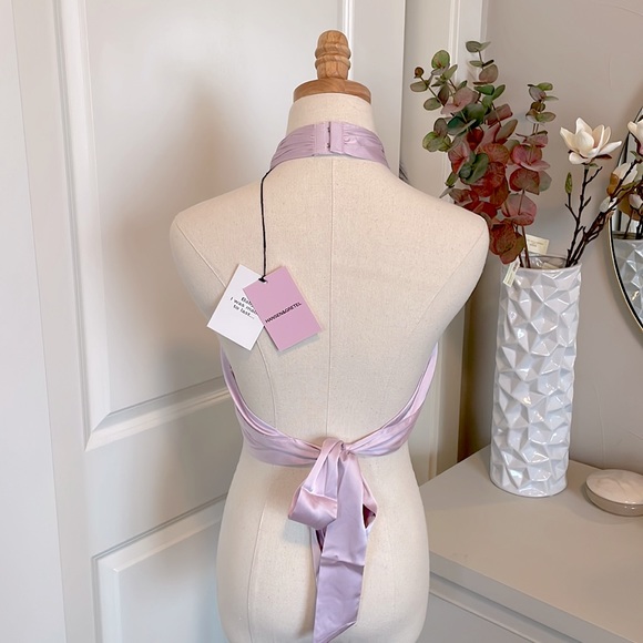 HANSEN & GRETEL | Pink Halter Top | Size Medium - Picture 3 of 10